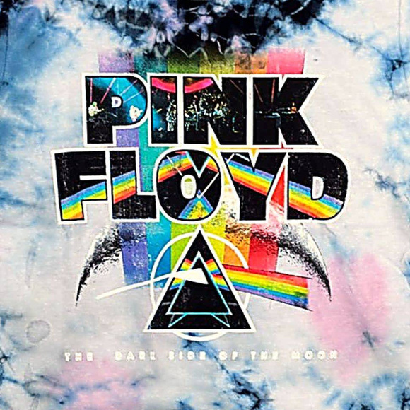 Pink Floyd Dark Side of the Moon Tie Dye rock Official T-Shirt L NWT - Picture 3 of 3